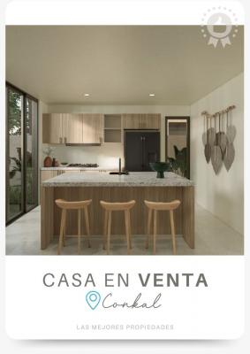 Casa en venta en Naia Residencial Conkal con recamara en planta baja Ikkil Plus